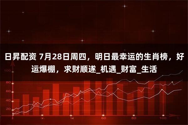 日昇配资 7月28日周四，明日最幸运的生肖榜，好运爆棚，求财顺遂_机遇_财富_生活