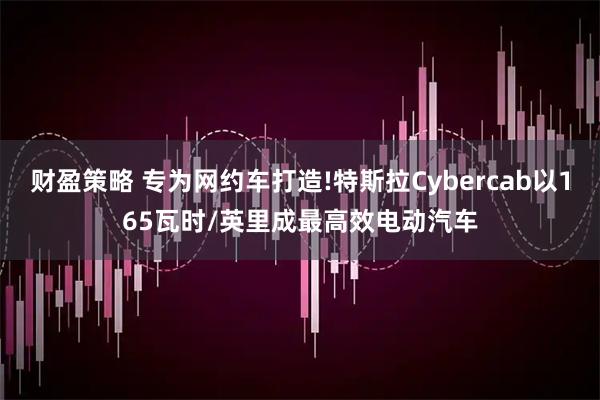 财盈策略 专为网约车打造!特斯拉Cybercab以165瓦时/英里成最高效电动汽车